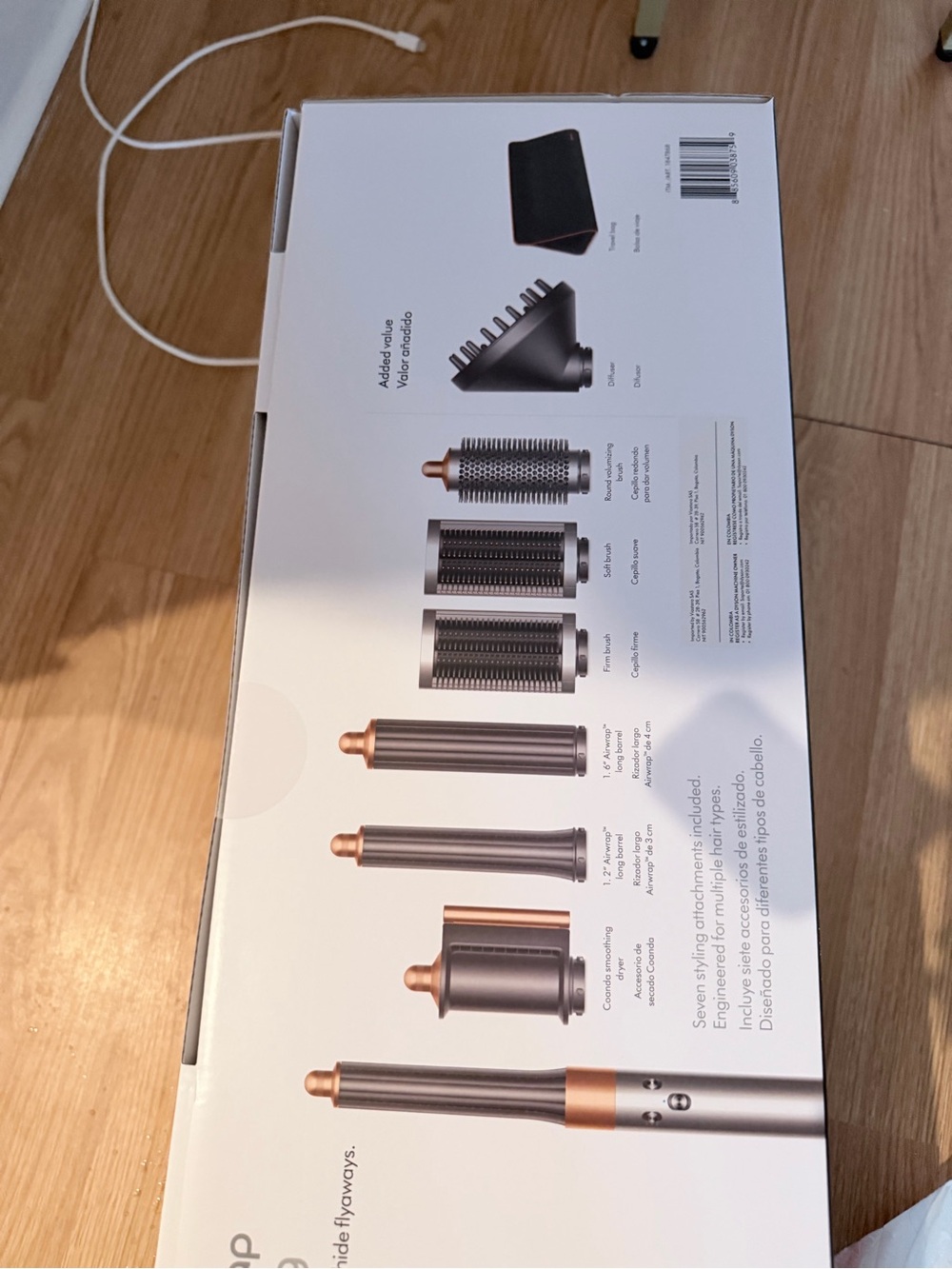 Dyson Airwrap Complete Long - Silver with Copper Accents